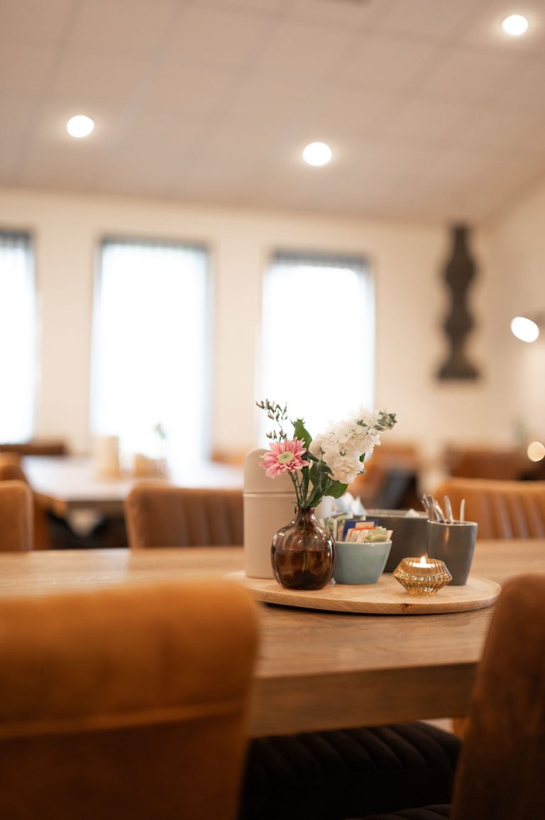 Huiskamer voor koffie en samenzijn na het bezoek